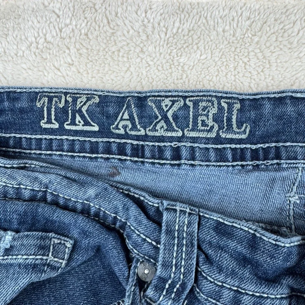 TK Axel Mens Jeans‎ Slim Boot Cut W34 Blue Denim Casual Everyday Wear